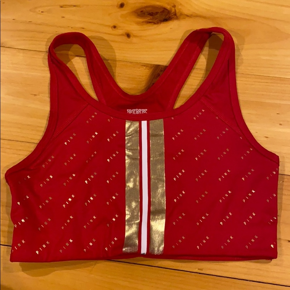 Pink Sports bra